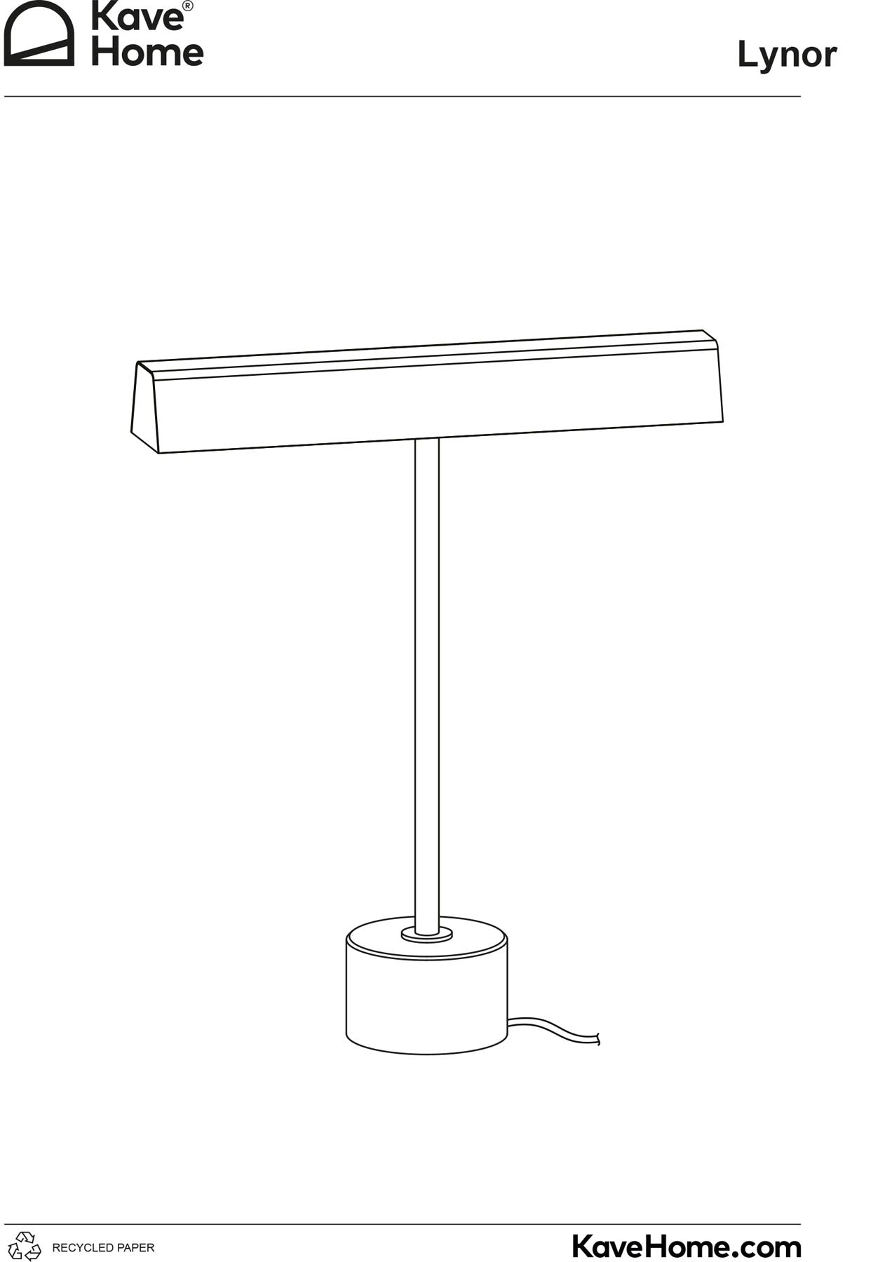 Tischlampe Lynor aus gebürstetem Metall mit schwarzem Marmorsockel in Schwarz präsentiert im Onlineshop von KAQTU Design AG. Tischleuchte ist von Kave Home