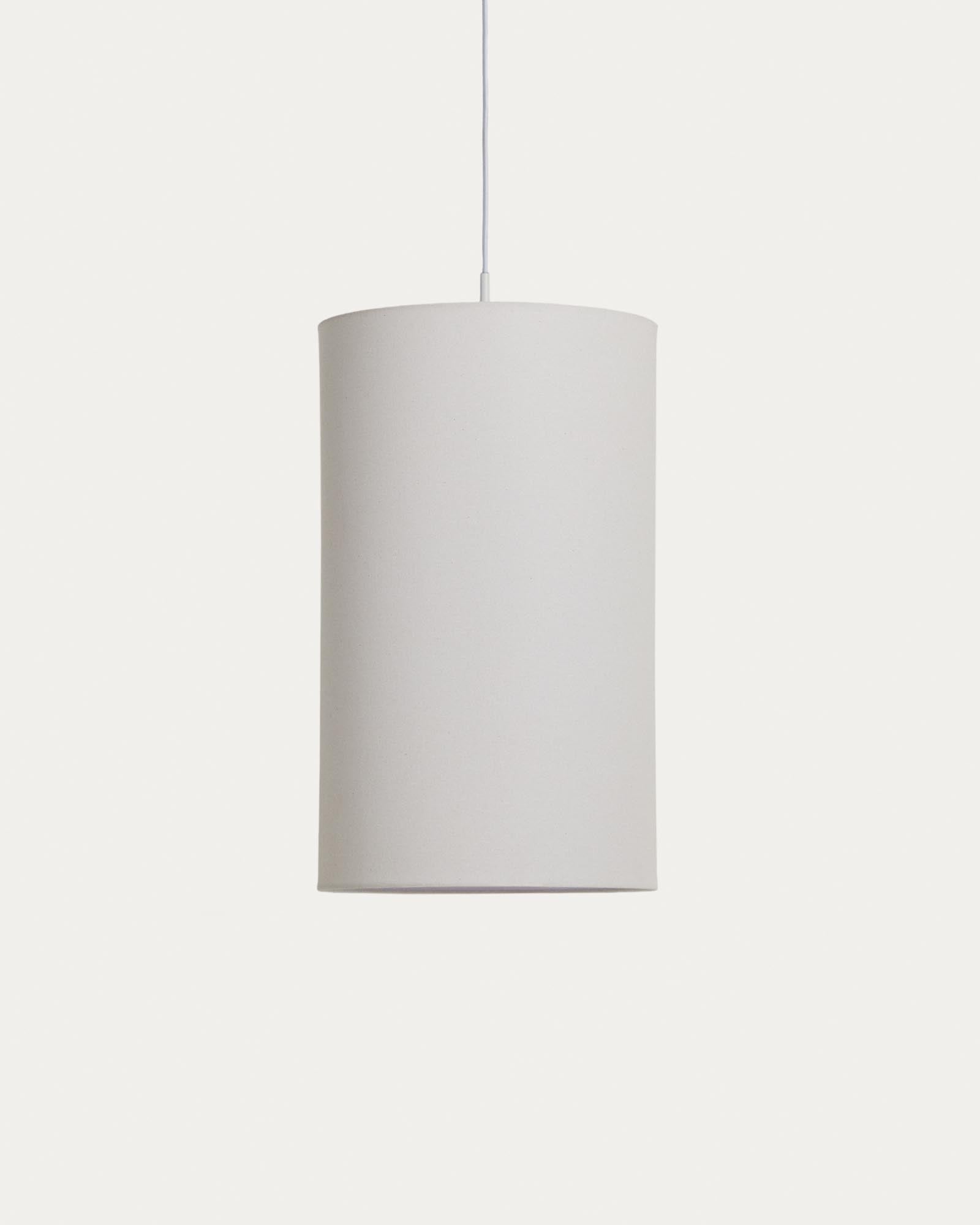 Lampenschirm für Deckenleuchten Niani aus elfenbeinfarbener Baumwolle Ø 30 cm in Weiss präsentiert im Onlineshop von KAQTU Design AG. Lampenschirm ist von Kave Home