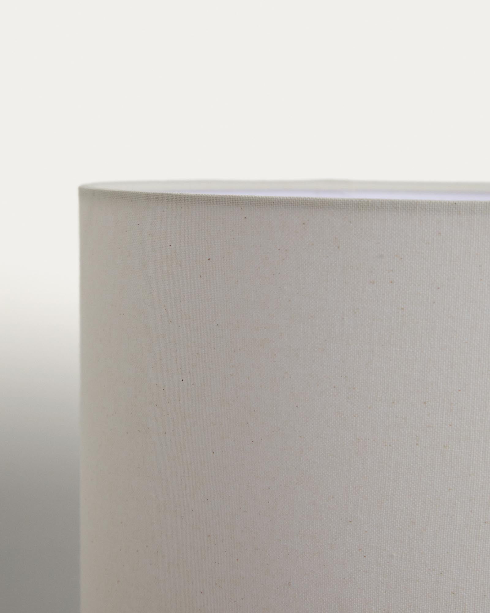 Lampenschirm für Deckenleuchten Niani aus elfenbeinfarbener Baumwolle Ø 60 cm in Weiss präsentiert im Onlineshop von KAQTU Design AG. Lampenschirm ist von Kave Home