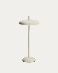 Portable table lamp Porte made of light gray aluminum