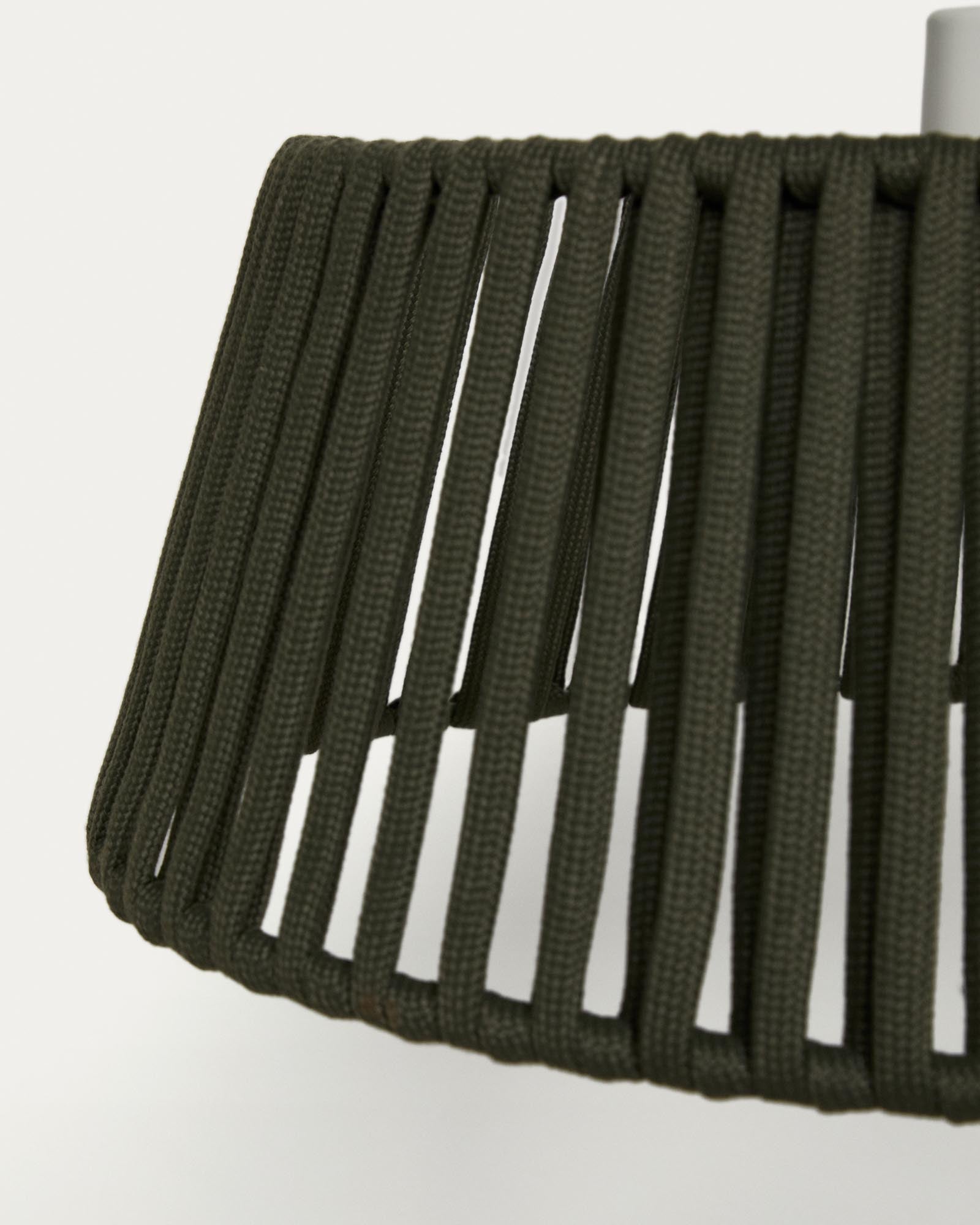 Lampenschirm für Deckenleuchte Aldet aus flachem Seil in Grün, Ø 46 cm in Grün präsentiert im Onlineshop von KAQTU Design AG. Outdoor Pendelleuchte ist von Kave Home