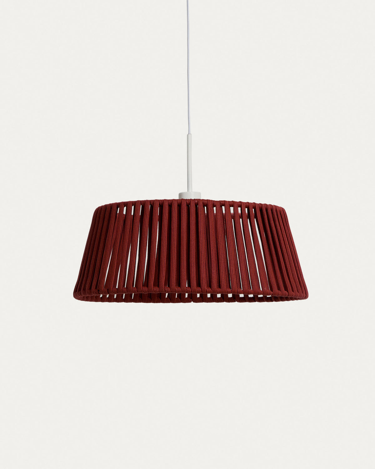 Lampenschirm für die Deckenleuchte Aldet aus flachem Seil in Terrakotta, Ø 46 cm in Terrakotta präsentiert im Onlineshop von KAQTU Design AG. Outdoor Pendelleuchte ist von Kave Home