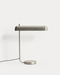 Nelaia table lamp with gray finish