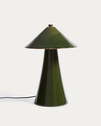 Ceren table lamp made of green ceramic, 54 cm