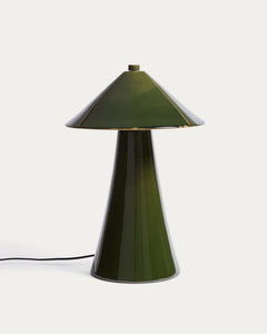 Ceren table lamp made of green ceramic, 54 cm