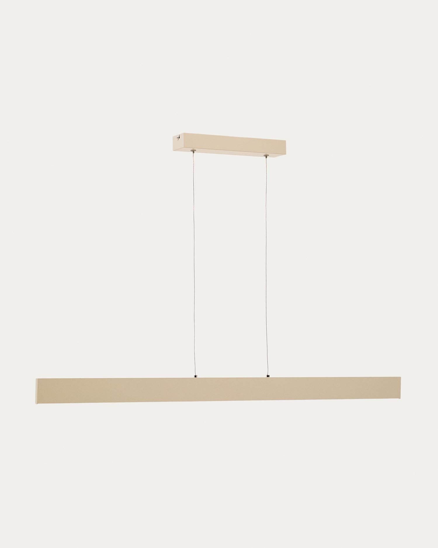 Deckenleuchte Boadella aus Aluminium mit beigem Finish