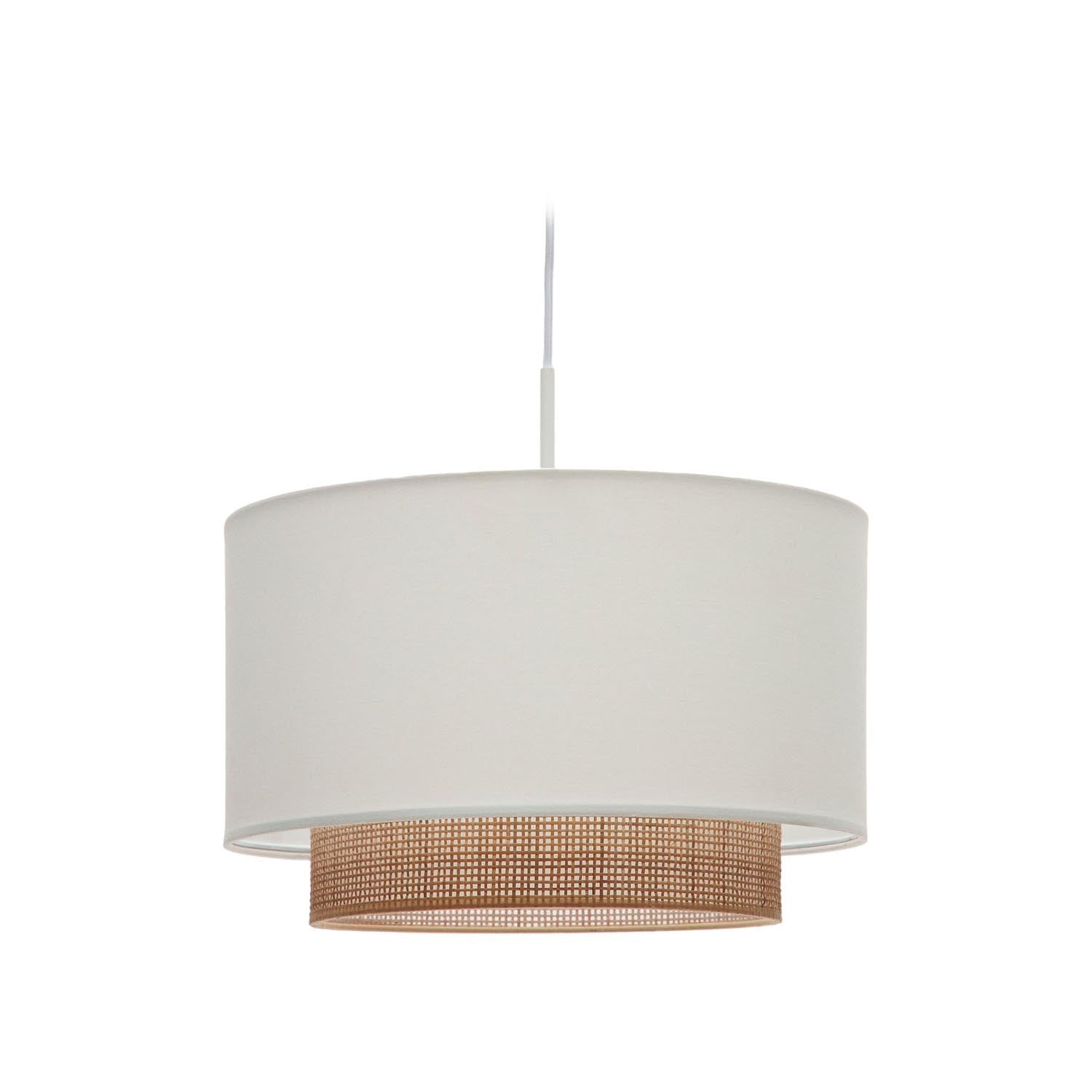 Erna Bambus-Lampenschirm Ø40cm: Natürliche Eleganz, langlebig, skandinavisch, boho, warmes Licht, stilvoll, nachhaltig.