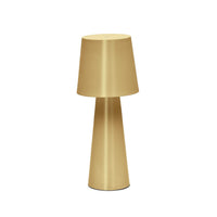Arenys Tischlampe gross aus Metall mit goldener Lackierung