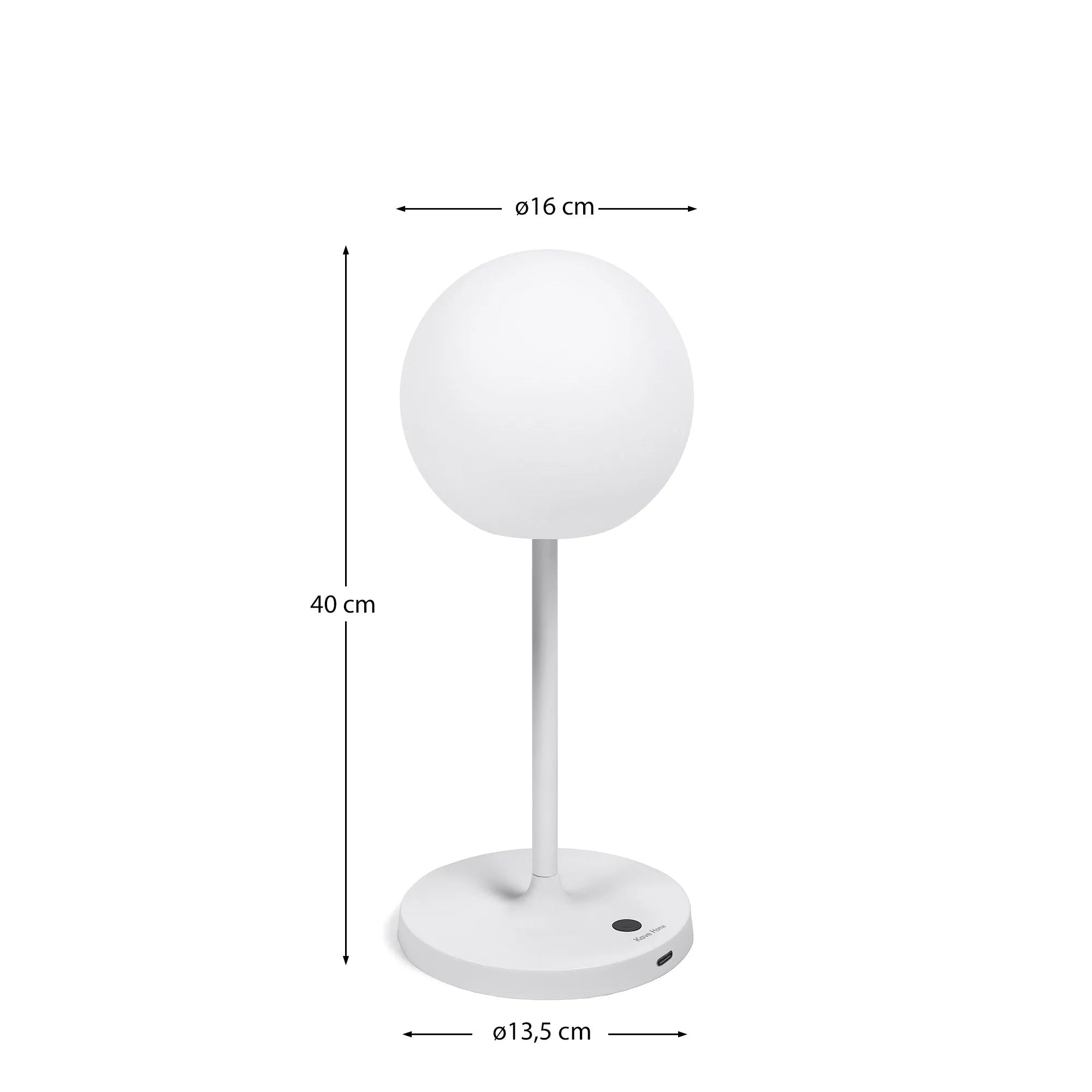 Die Dinesh Outdoor Tischlampe von Kave Home vereint stilvolles Design und Funktionalität, ideal für drinnen und draußen.