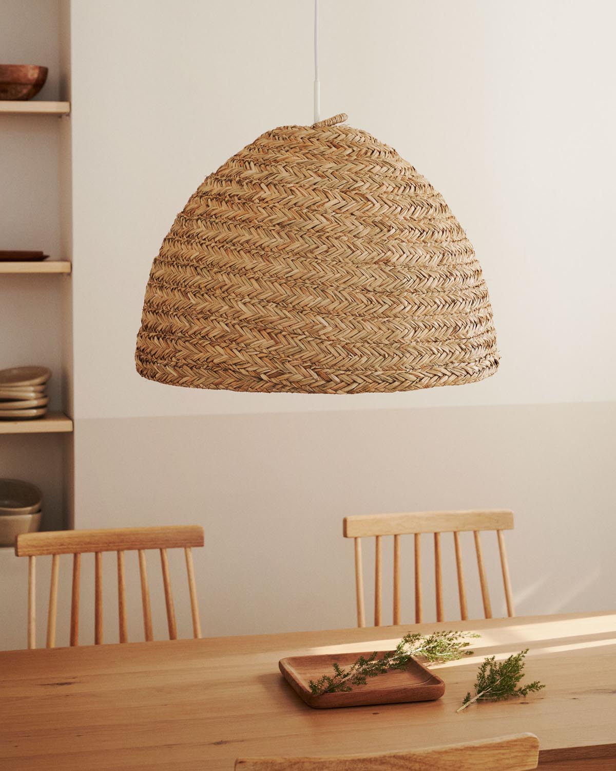 Fonteta Lampenschirm Ø 60 cm: Naturfasern, elegantes Design.