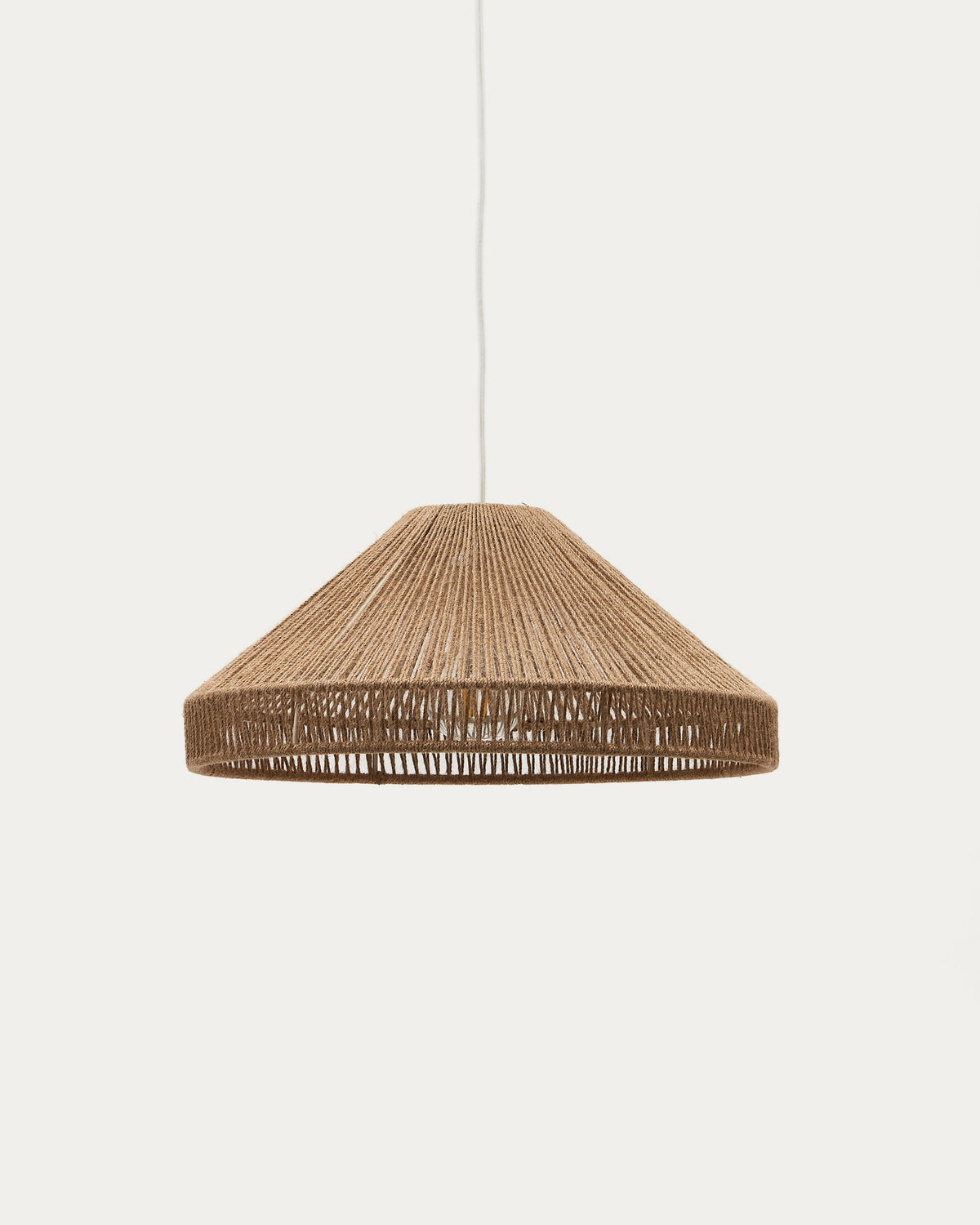 Pontos Lampenschirm für Pendelleuchte aus Jute mit natürlichem Finish Ø 45 cm in Natur präsentiert im Onlineshop von KAQTU Design AG. Lampenschirm ist von Kave Home