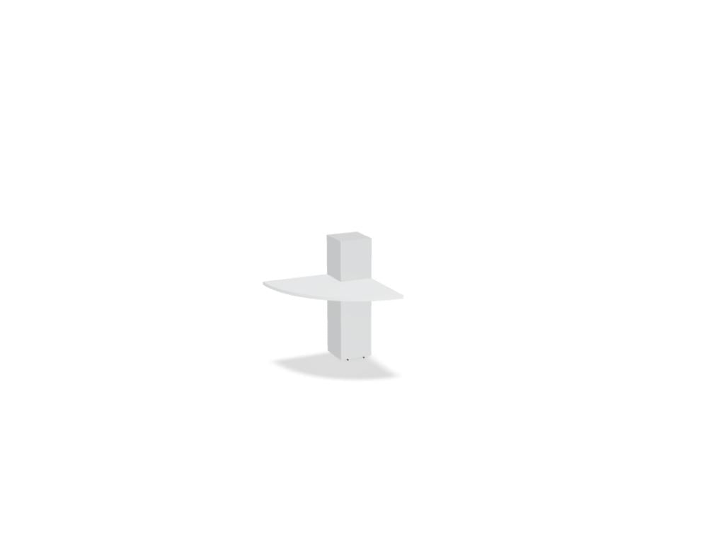 Valde LA90L - modulare Empfangstheke in Weiss Pastell präsentiert im Onlineshop von KAQTU Design AG. Empfangsdesk ist von Mdd