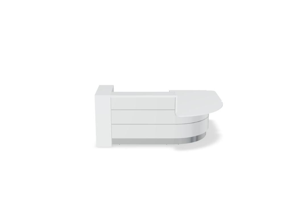 Valde LAV126L - modulare Empfangstheke in Weiss Pastell präsentiert im Onlineshop von KAQTU Design AG. Empfangsdesk ist von Mdd