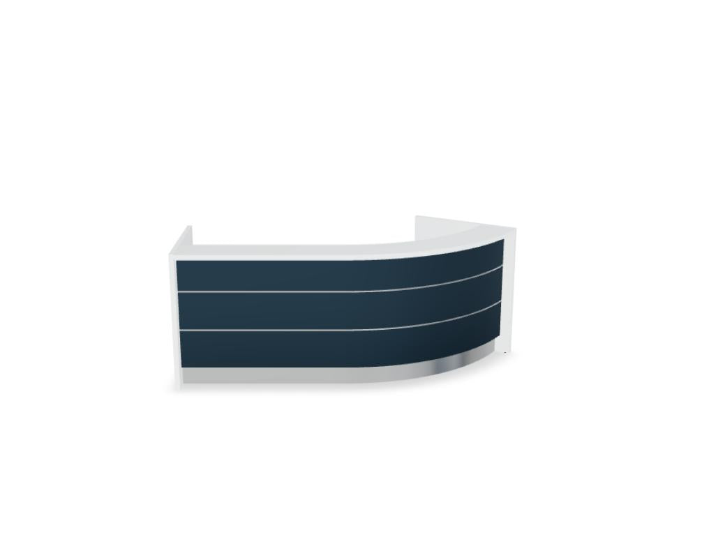 Valde LAV78L - modulare Empfangstheke in Weiss Pastell präsentiert im Onlineshop von KAQTU Design AG. Empfangsdesk ist von Mdd