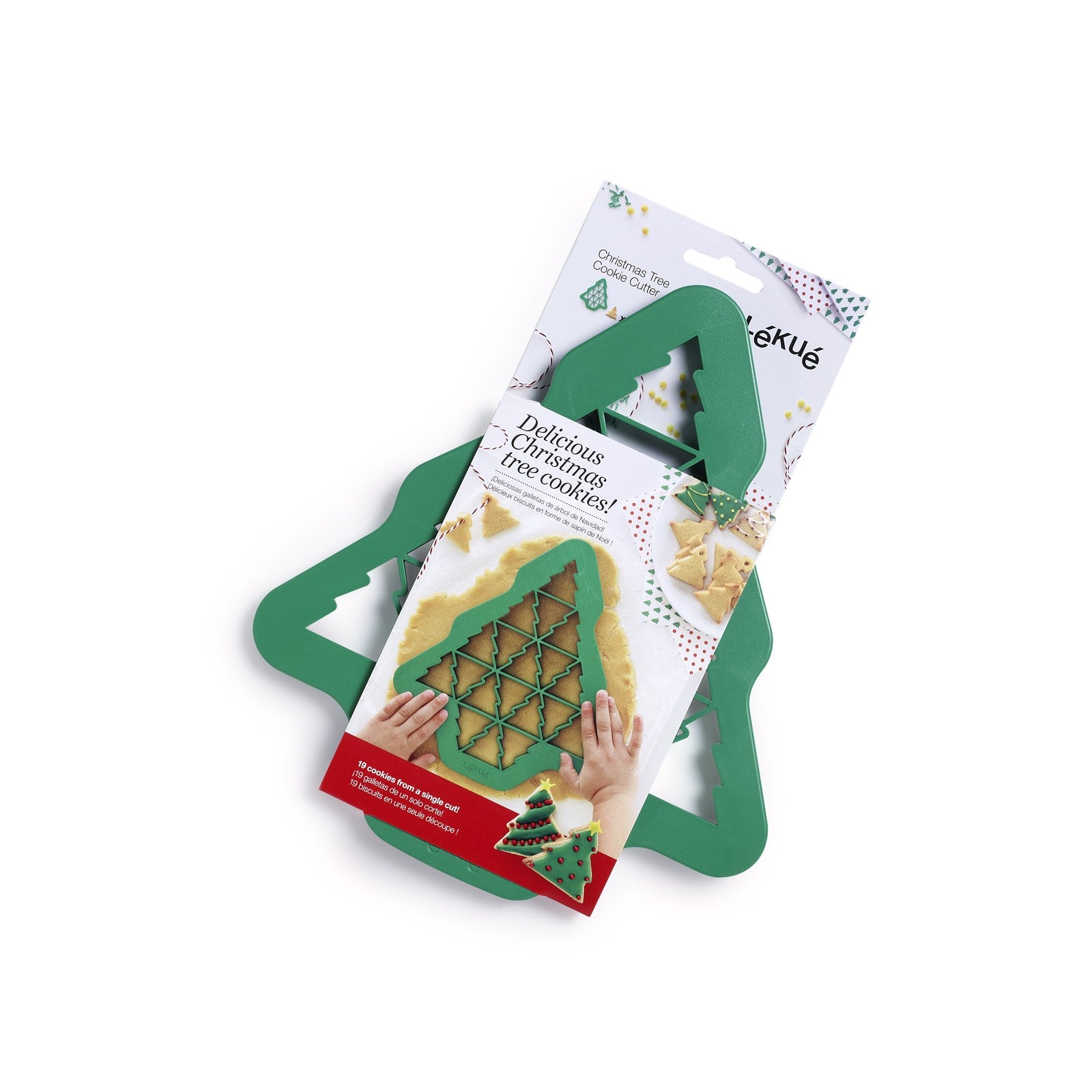 Cookie Ausstecher Weihnachten, grün in Grün präsentiert im Onlineshop von KAQTU Design AG. Backen ist von Lékué