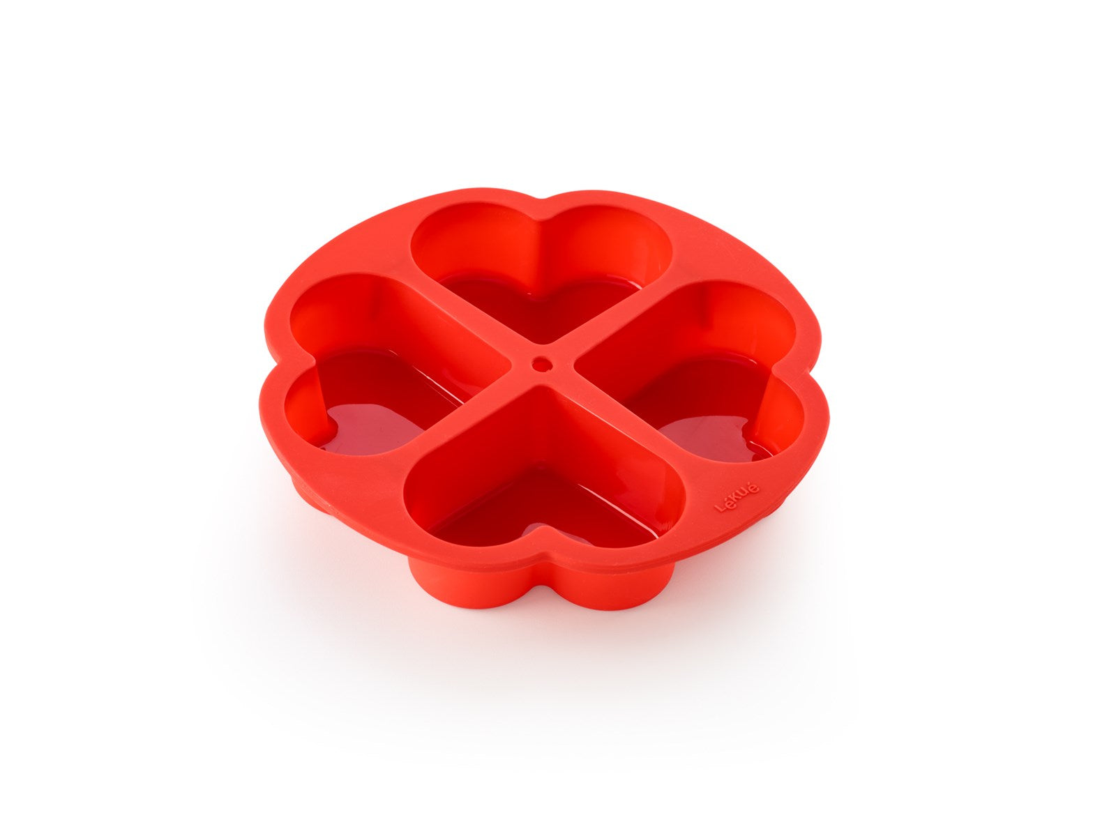 Backform Herz 4 Portionen in Rot präsentiert im Onlineshop von KAQTU Design AG. Backen ist von Lékué
