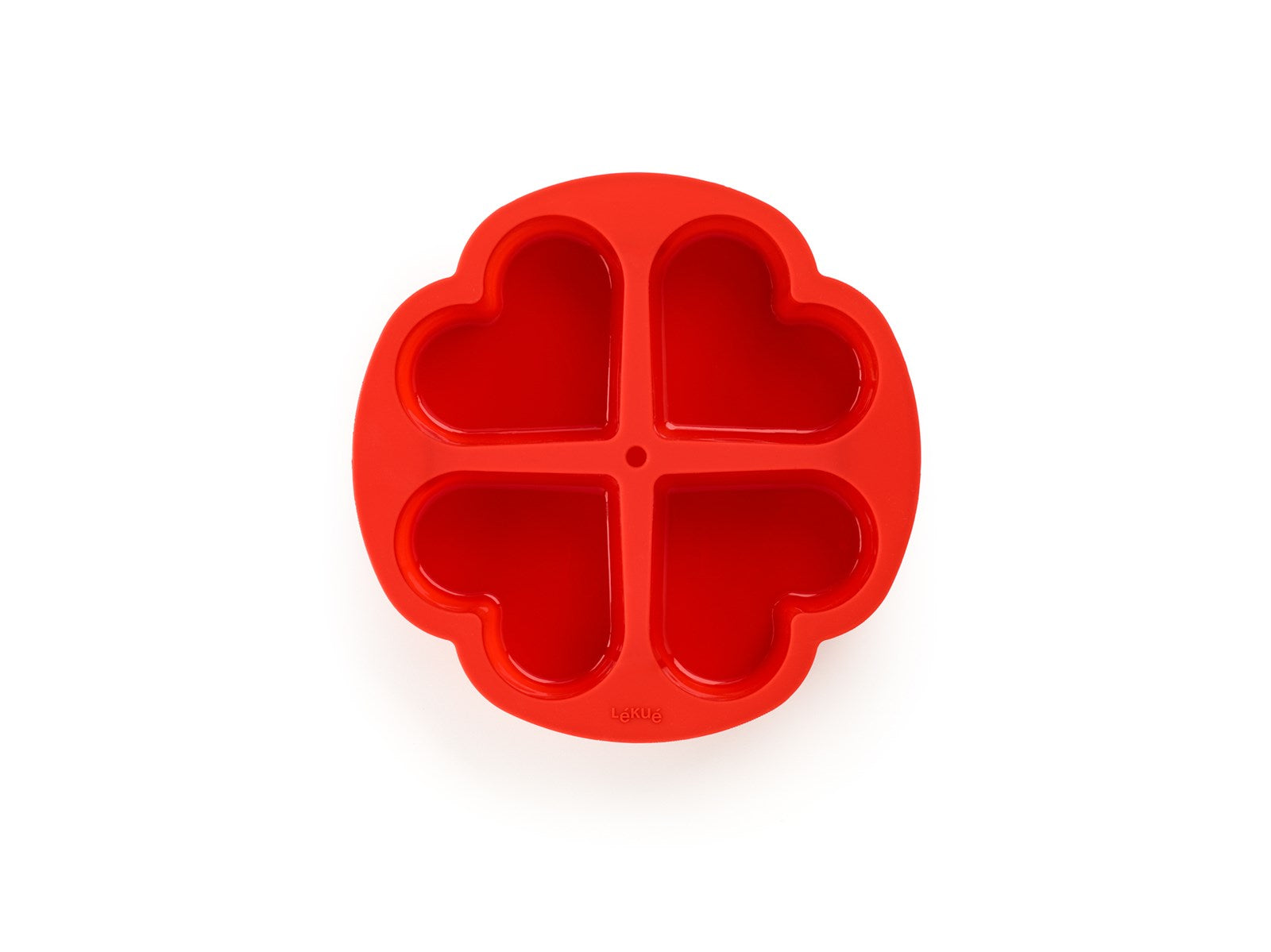 Backform Herz 4 Portionen in Rot präsentiert im Onlineshop von KAQTU Design AG. Backen ist von Lékué
