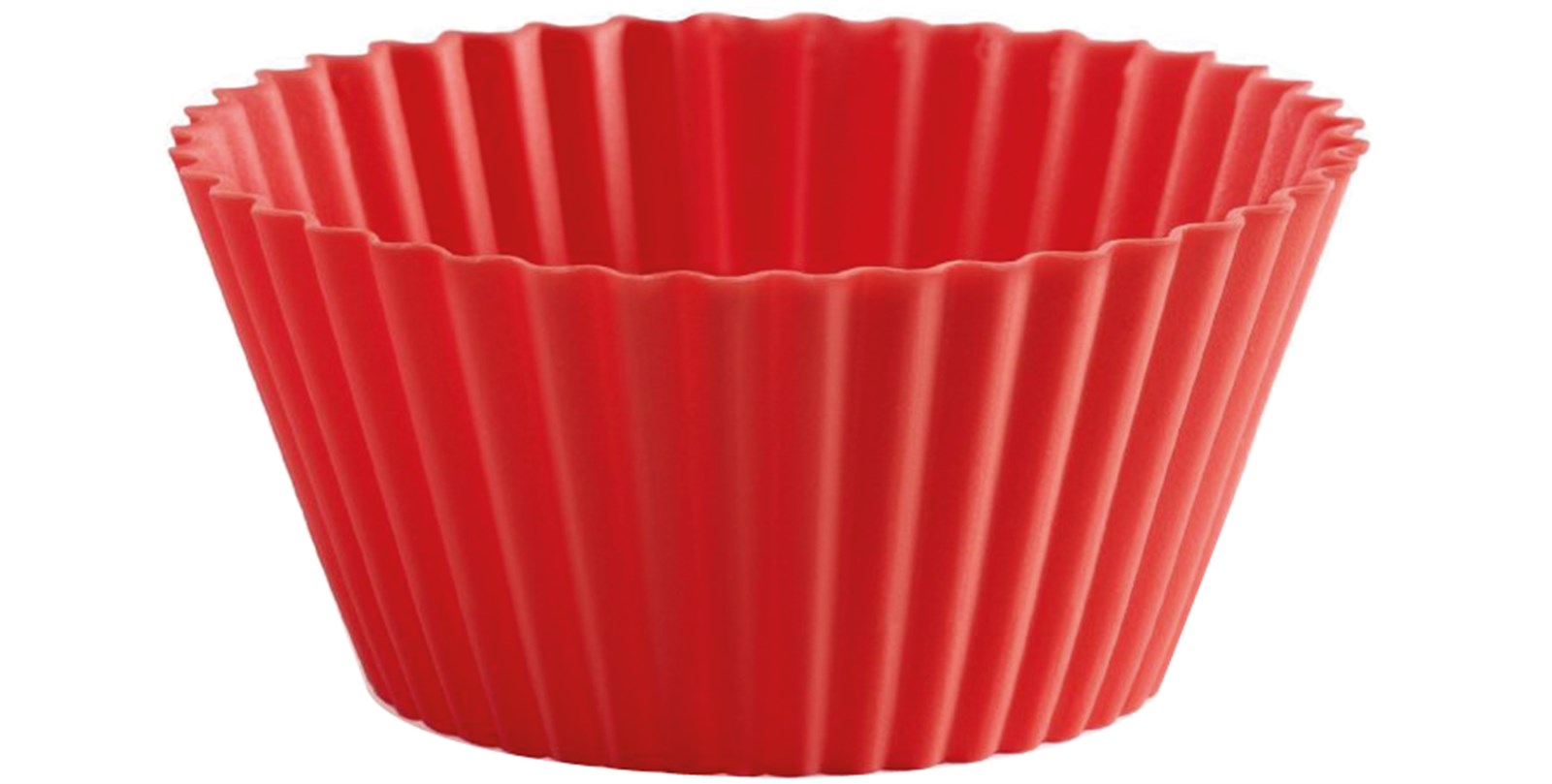 Backform 6er Set Muffin Rot, Ø7x3.5 cm in Rot präsentiert im Onlineshop von KAQTU Design AG. Backen ist von Lékué