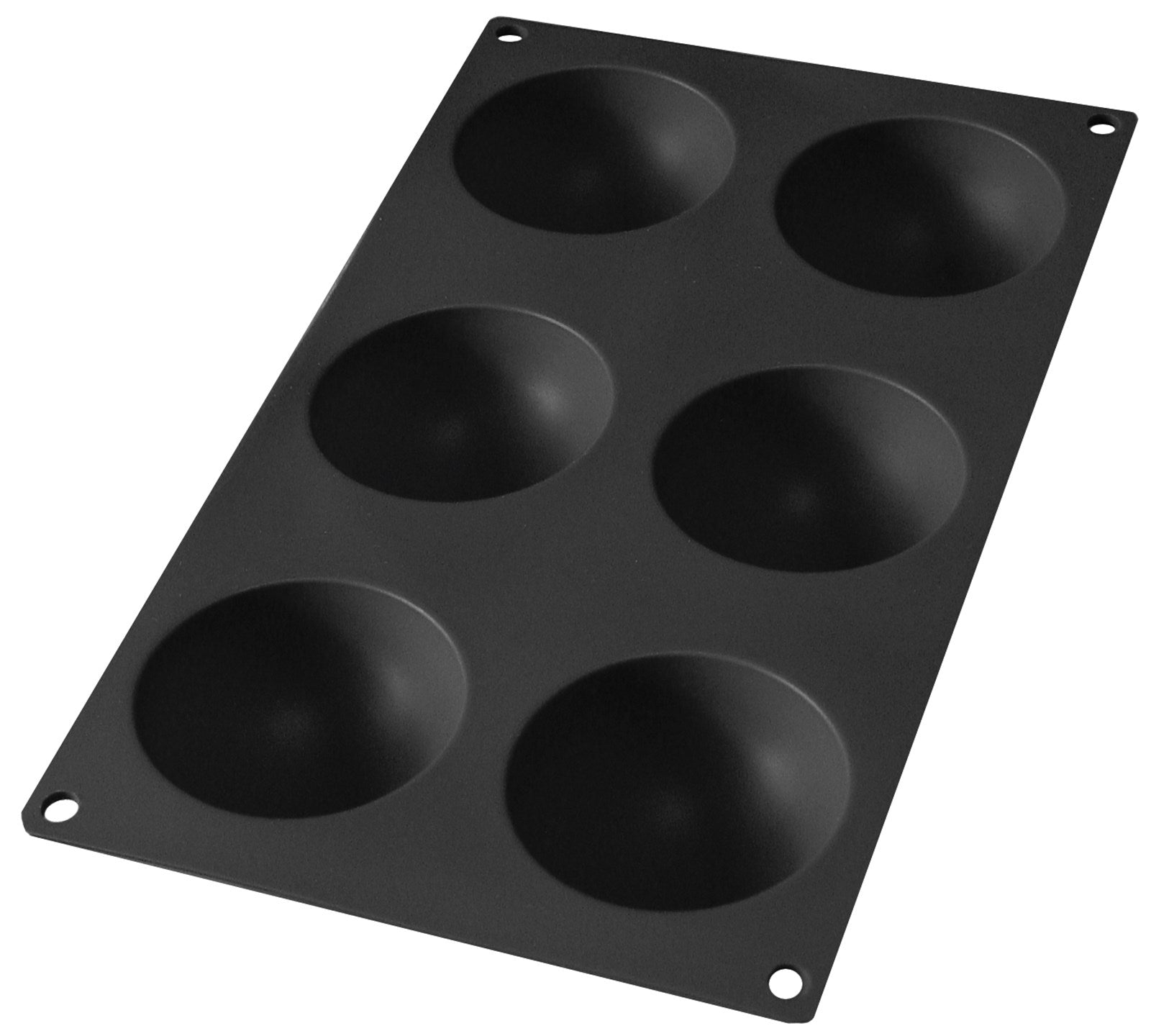 Backform 6er Halbkugel schwarz, Ø7 cm, H: 3 cm in Schwarz präsentiert im Onlineshop von KAQTU Design AG. Backen ist von Lékué