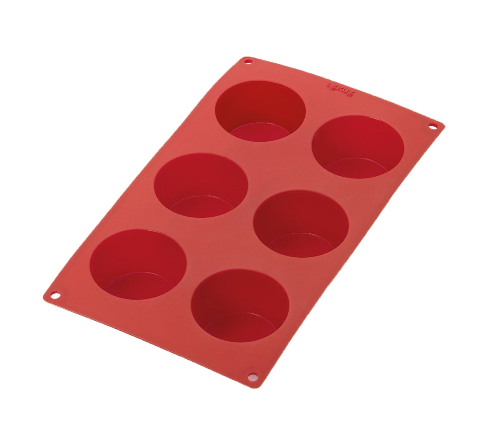 Backform 6er Muffin Rot, Ø7 h: 4 cm in Rot präsentiert im Onlineshop von KAQTU Design AG. Backen ist von Lékué