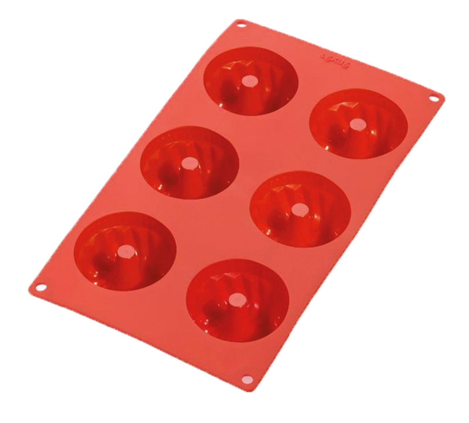 Backform 6er Gugelhopf Rot, Ø7 cm h: 3.5 cm in Rot präsentiert im Onlineshop von KAQTU Design AG. Backen ist von Lékué