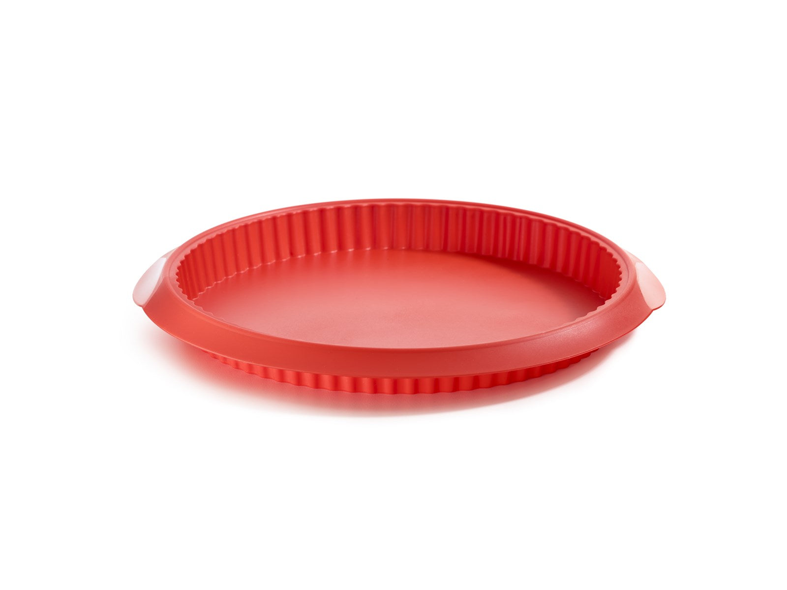 Backform Quiche rund, rot, 28 cm in Rot präsentiert im Onlineshop von KAQTU Design AG. Backen ist von Lékué