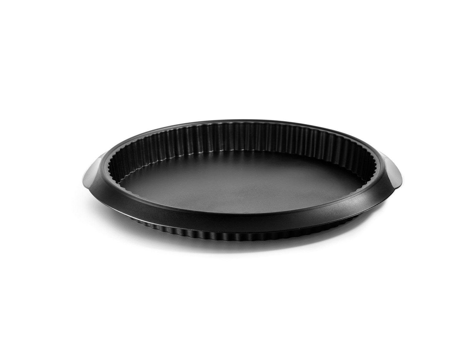 Backform Quiche rund, schwarz, Ø28x3.2cm in Schwarz präsentiert im Onlineshop von KAQTU Design AG. Backen ist von Lékué