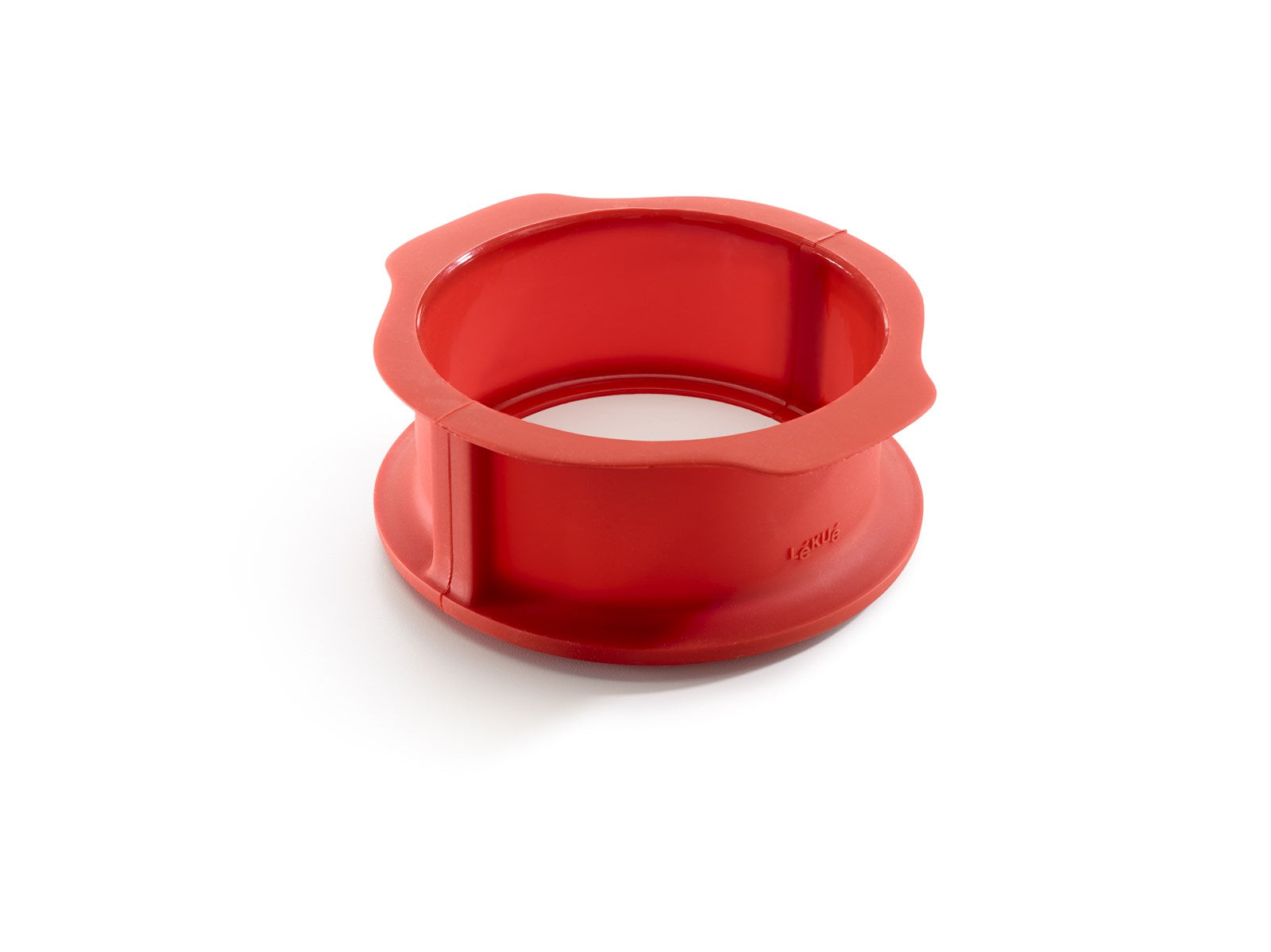 Springform rund m. Platte Rot weiss Ø15x7cm in Rot/Weiss präsentiert im Onlineshop von KAQTU Design AG. Backen ist von Lékué