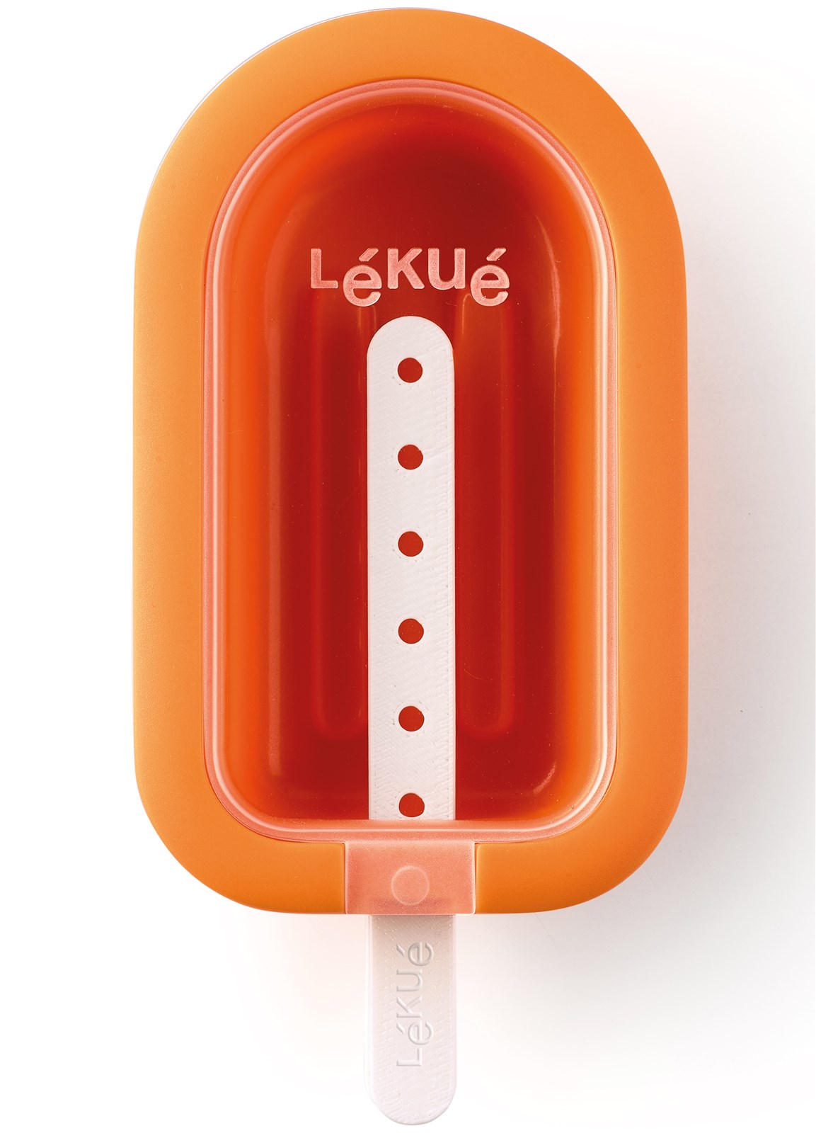 Eis am Stiel, Lolly gross, stapelbar, orange in Orange präsentiert im Onlineshop von KAQTU Design AG. Küchenhelfer ist von Lékué