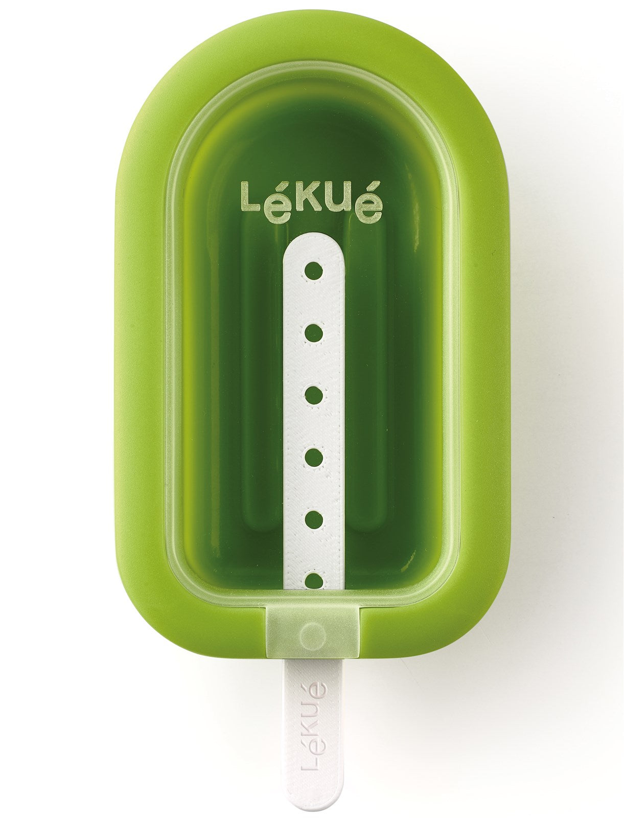 Eis am Stiel, Lolly gross, stapelbar, grün in Grün präsentiert im Onlineshop von KAQTU Design AG. Küchenhelfer ist von Lékué