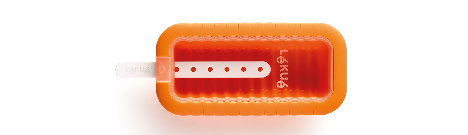 Eis am Stiel, Iconic Twister, orange in Orange präsentiert im Onlineshop von KAQTU Design AG. Küchenhelfer ist von Lékué