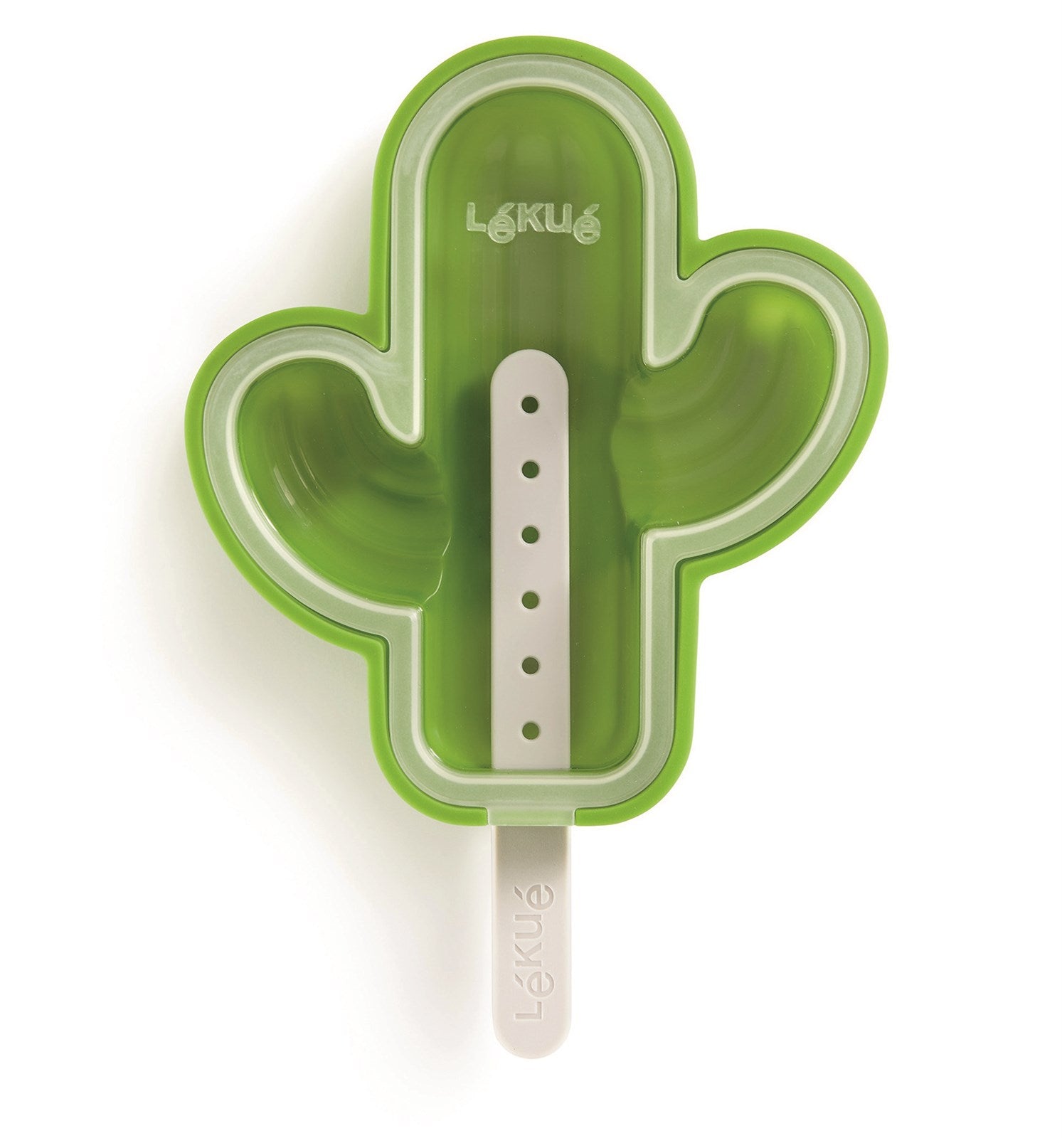 Eis am Stiel, Kaktus, grün in Grün präsentiert im Onlineshop von KAQTU Design AG. Küchenhelfer ist von Lékué