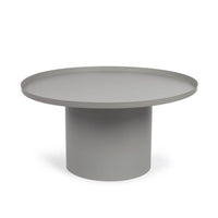 Table d'appoint ronde en métal Fleksa gris Ø 72 cm