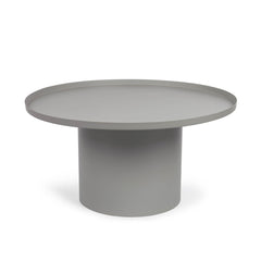 Table d'appoint ronde en métal Fleksa gris Ø 72 cm