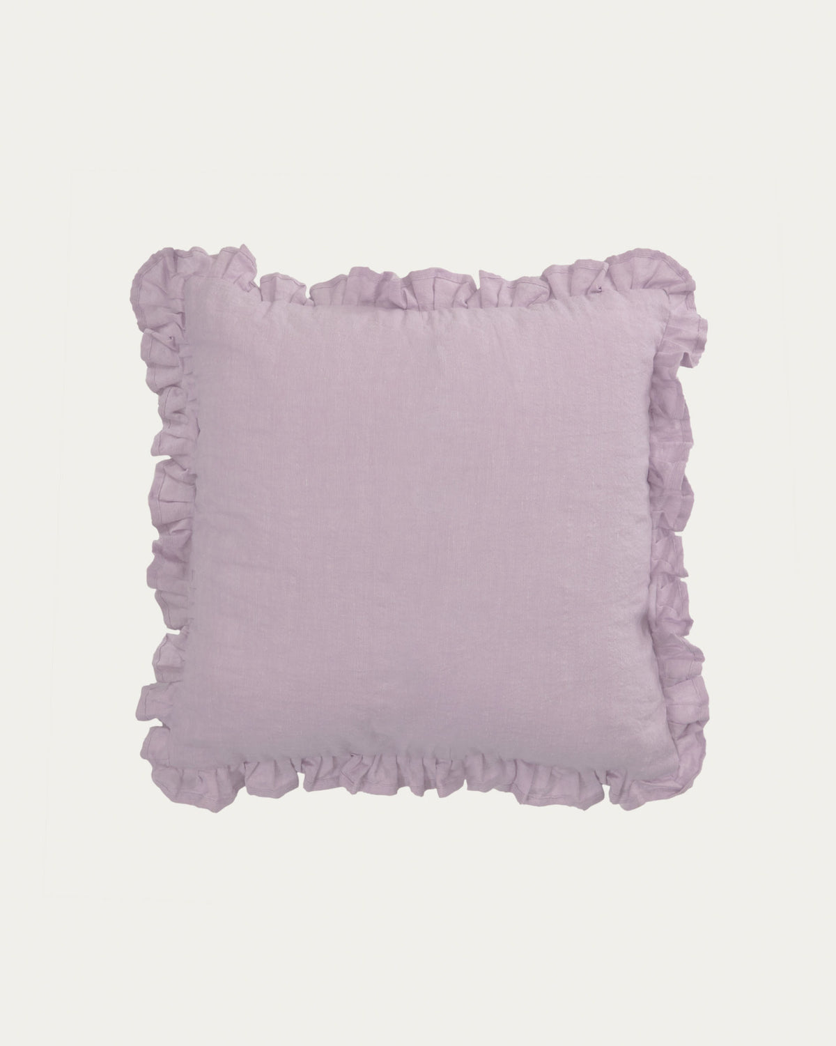 Nacha Kissenbezug aus Baumwolle und Leinen in Helllila 45 x 45 cm in Lila präsentiert im Onlineshop von KAQTU Design AG. Deko Kissenbezug ist von Kave Home
