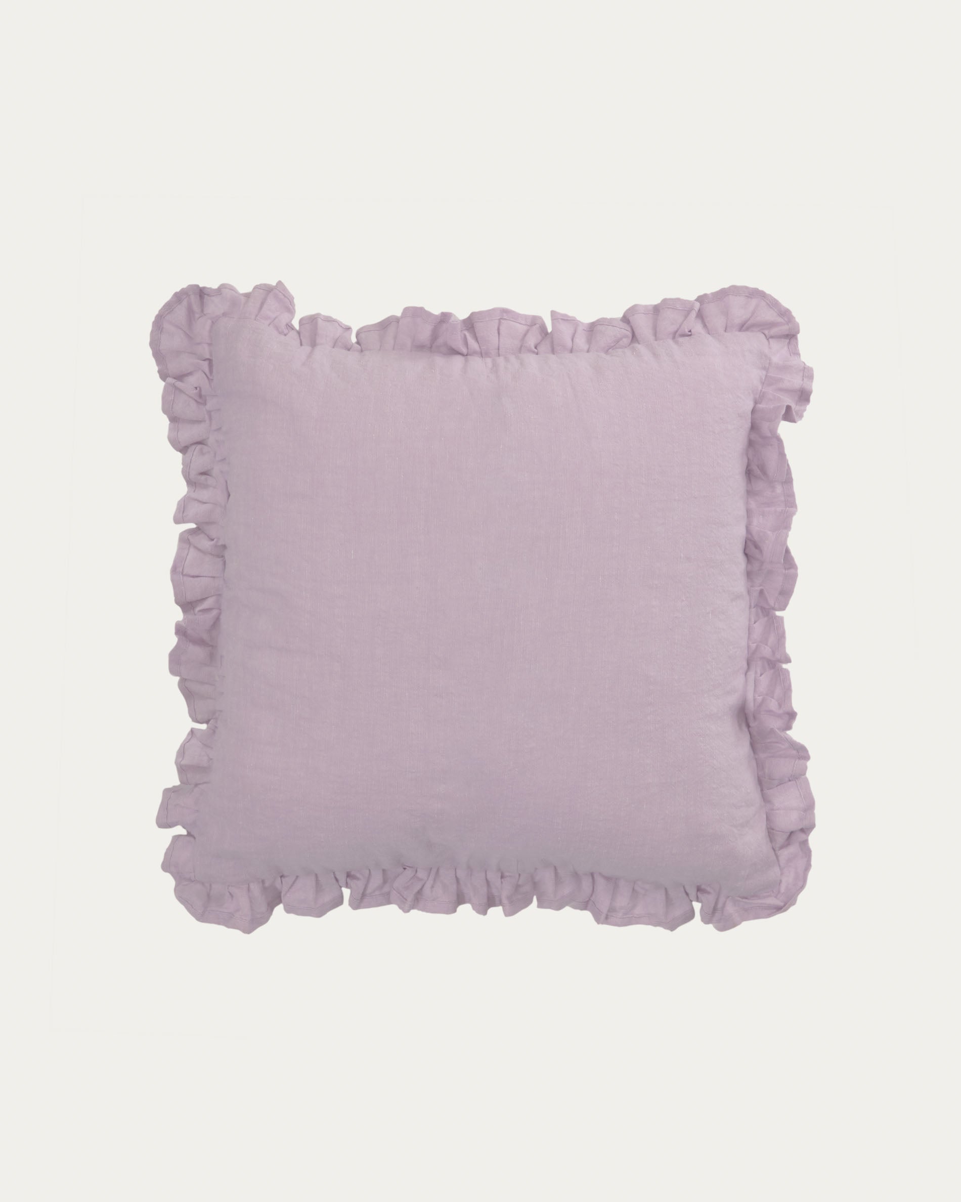Nacha Kissenbezug aus Baumwolle und Leinen in Helllila 45 x 45 cm in Lila präsentiert im Onlineshop von KAQTU Design AG. Deko Kissenbezug ist von Kave Home