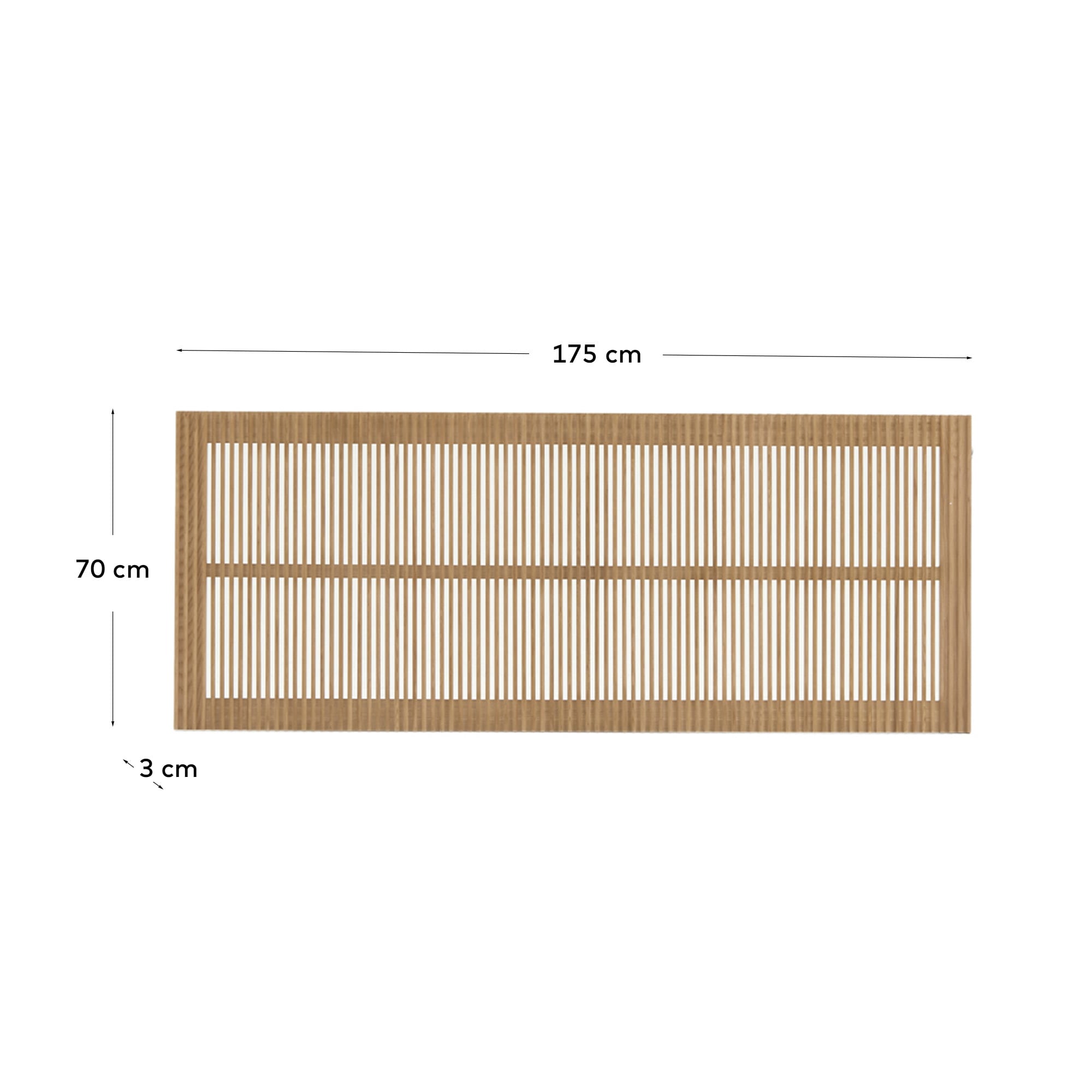 Verleihen Sie Ihrem Schlafzimmer mit dem Beyla Kopfteil aus massivem Eichenholz (FSC 100%) bis 160 cm eine stilvolle Note. Langlebig und nachhaltig.