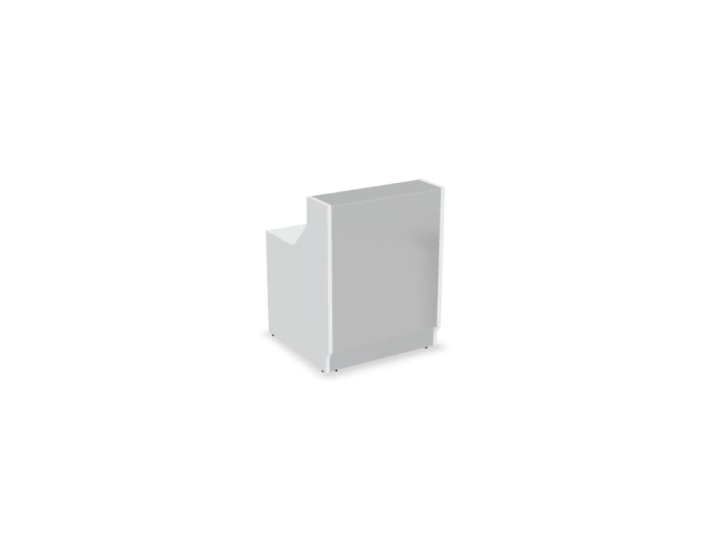 Linea LIN08 - modulare Empfangstheke in  präsentiert im Onlineshop von KAQTU Design AG. Empfangsdesk ist von Mdd