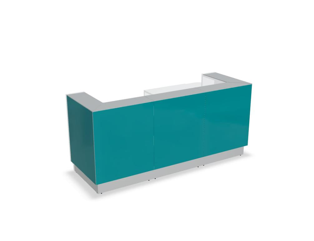 Linea LIN411L - modulare Empfangstheke in  präsentiert im Onlineshop von KAQTU Design AG. Empfangsdesk ist von Mdd