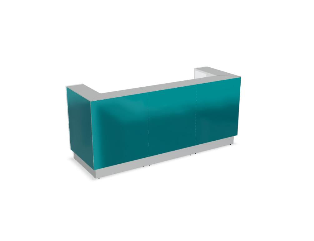 Linea LIN42 - modulare Empfangstheke in  präsentiert im Onlineshop von KAQTU Design AG. Empfangsdesk ist von Mdd