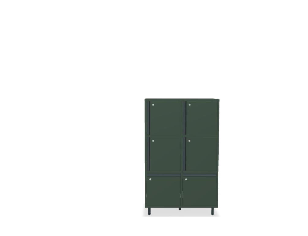 Locker Plus LKP31 - modulares aufbewahrungsystem in Rot präsentiert im Onlineshop von KAQTU Design AG. Büroschrank ist von Mdd