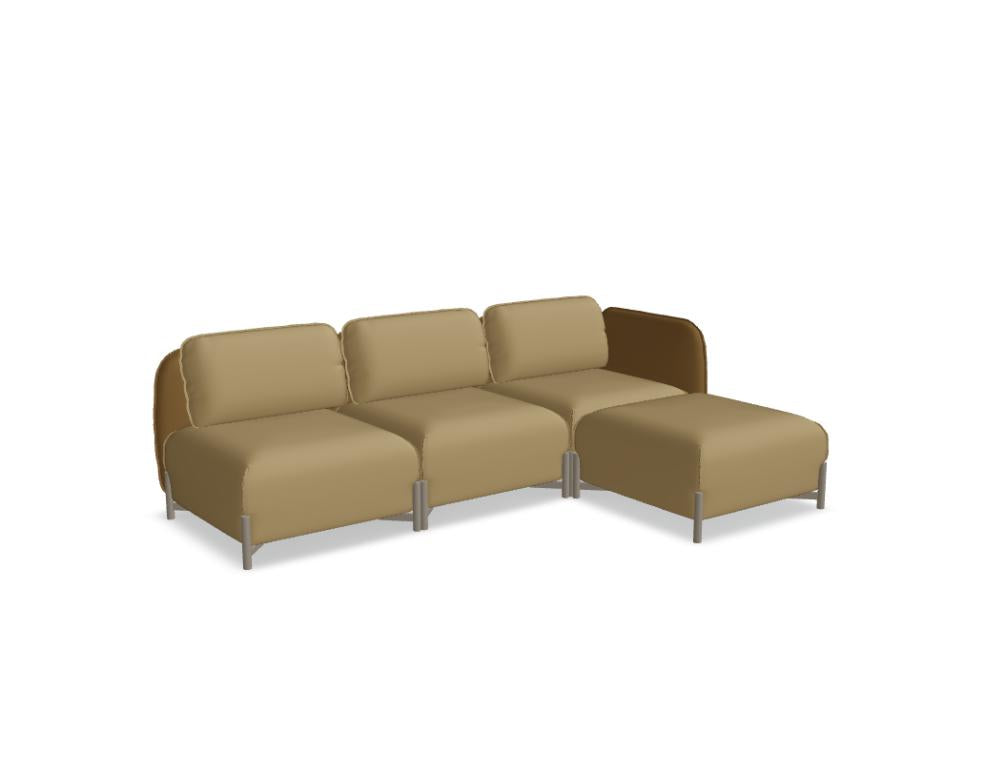 Linka LKS07L - Sofa in Sepia präsentiert im Onlineshop von KAQTU Design AG. L-Sofa rechts ist von Mdd