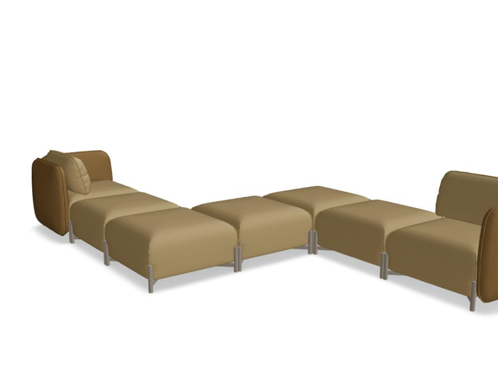 Linka LKS10P - Sofa in Sepia präsentiert im Onlineshop von KAQTU Design AG. Sofa ist von Mdd
