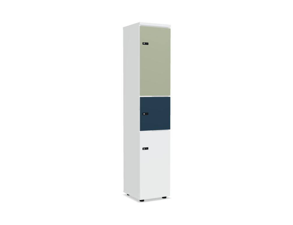 Locker Standard LOK15 - Schließfachschrank in Weiss Pastell präsentiert im Onlineshop von KAQTU Design AG. Büroschrank ist von Mdd