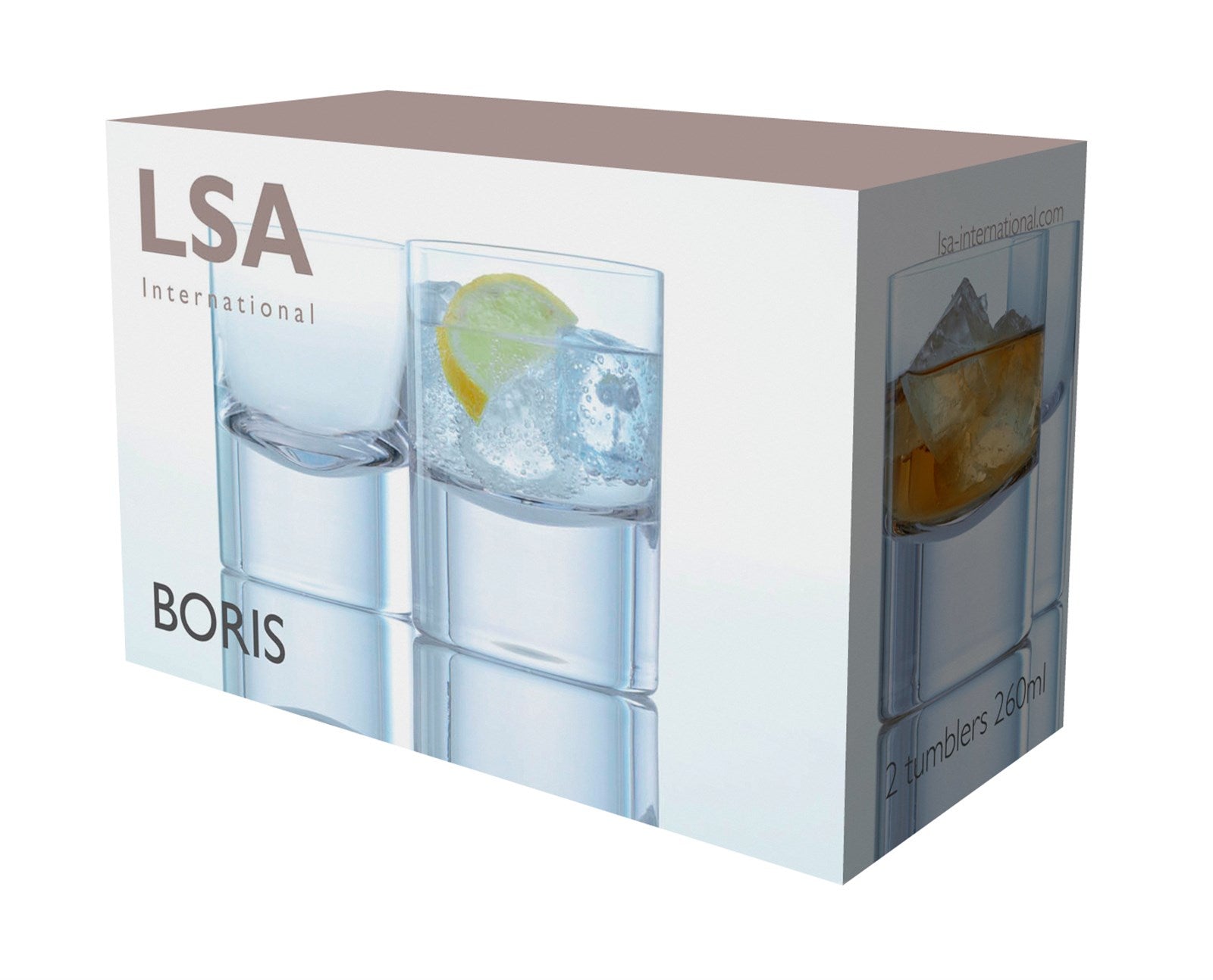 2er Set Boris Whiskyglas 250ml - klar - KAQTU Design