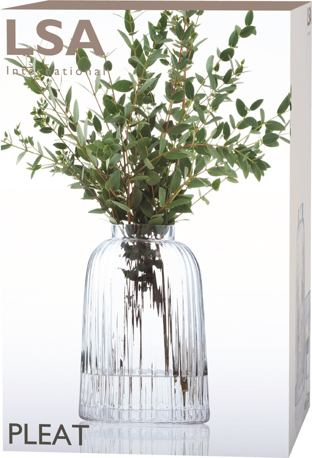 Pleat Vase H20cm - klar - KAQTU Design
