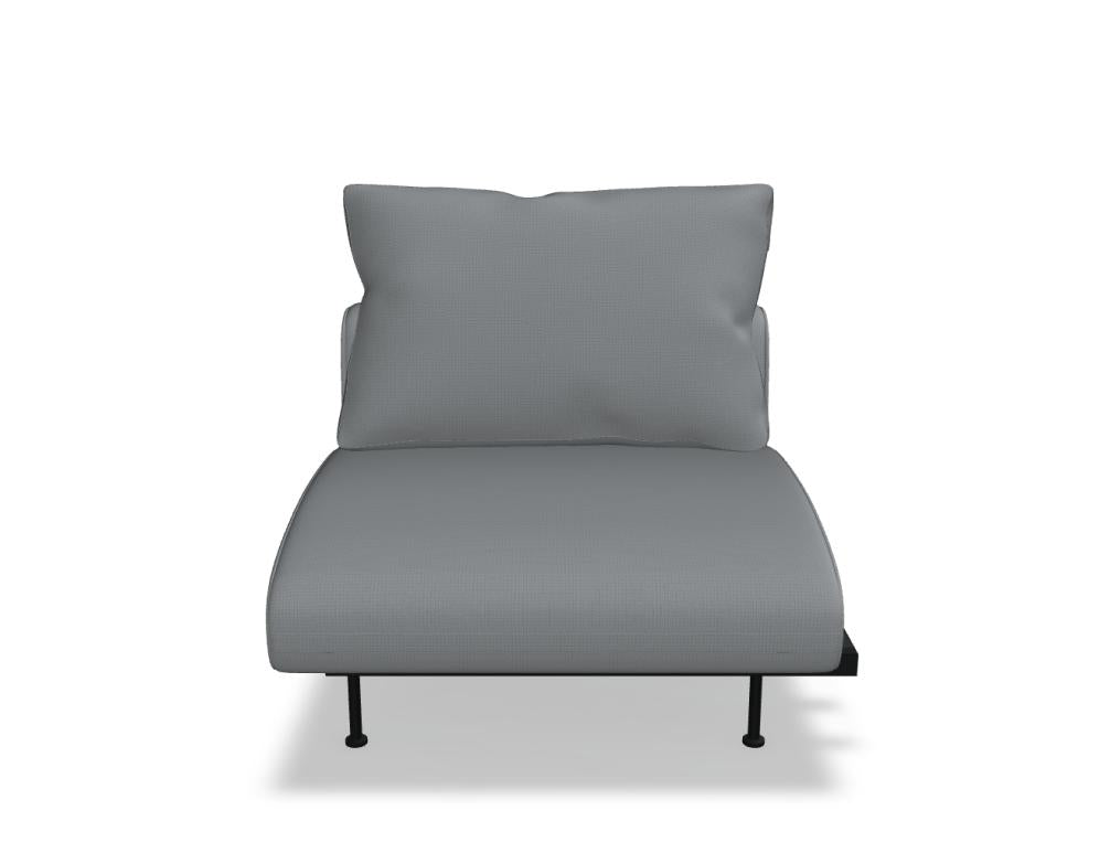 Lotus LTS1DP - modular seating system in Grau präsentiert im Onlineshop von KAQTU Design AG. Modulares Sofa ist von Mdd