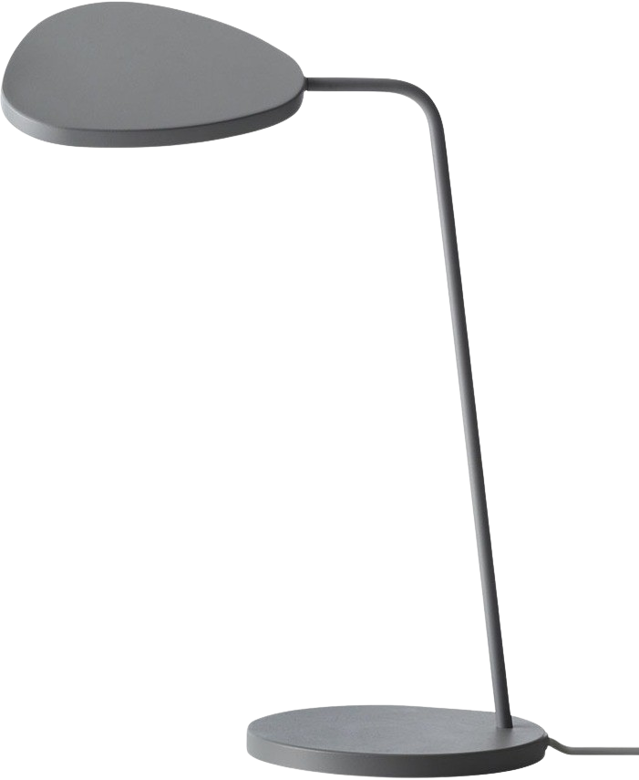 Leaf Tisch Lampe in Grau präsentiert im Onlineshop von KAQTU Design AG. Tischleuchte ist von Muuto