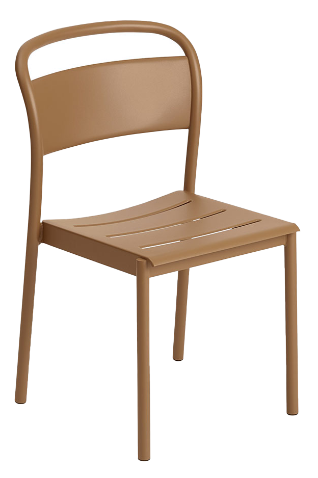 Linear Steel Stuhl in Burnt Orange präsentiert im Onlineshop von KAQTU Design AG. Gartenstuhl ist von Muuto