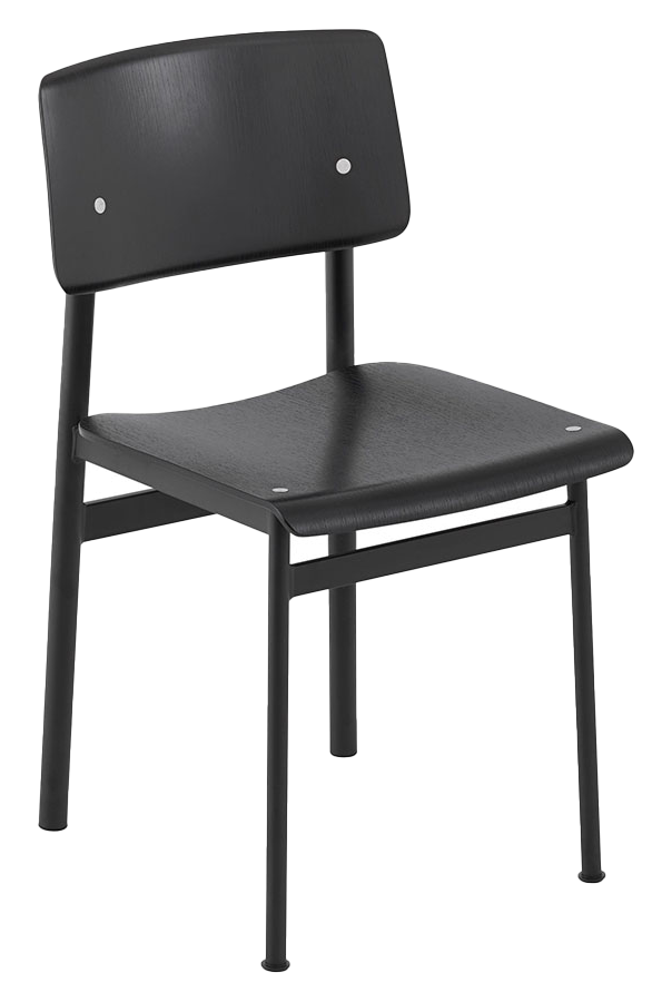 Loft Stuhl in Schwarz / Schwarz präsentiert im Onlineshop von KAQTU Design AG. Stuhl ist von Muuto